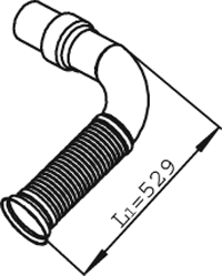 Tubo de escape DINEX 22263