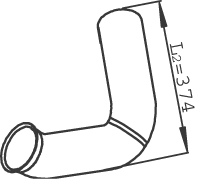 Tubo de escape DINEX 22265