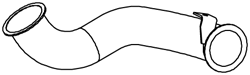 Tubo de escape DINEX 22290