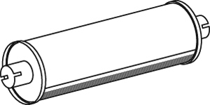 Silenciador central/posterior DINEX 22301