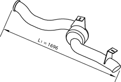 Tubo de escape DINEX 22610