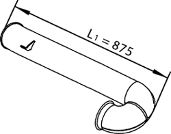 Tubo de escape DINEX 22612