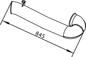 Tubo de escape DINEX 22615