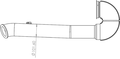 Tubo de escape DINEX 22621