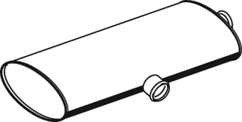Silenciador central/posterior DINEX 24345