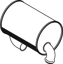 Silenciador central/posterior DINEX 24360