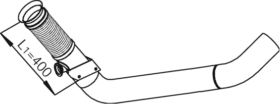 Tubo de escape DINEX 28136