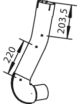 Tubo de escape DINEX 28161