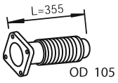 Tubo de escape DINEX 28203