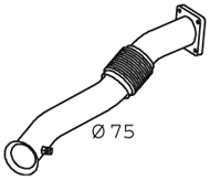 Tubo de escape DINEX 28209