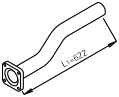 Tubo de escape DINEX 28210