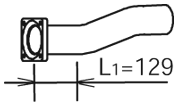 Tubo de escape DINEX 28215