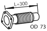 Tubo de escape DINEX 28218