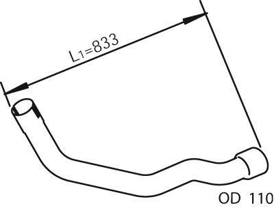 Tubo de escape DINEX 28219