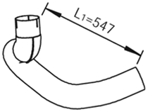 Tubo de escape DINEX 28235