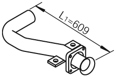 Tubo de escape DINEX 28243