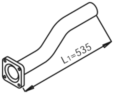 Tubo de escape DINEX 28244