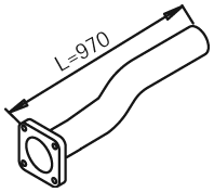 Tubo de escape DINEX 28258