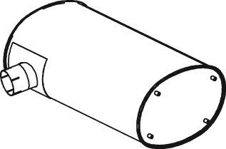 Silenciador central/posterior DINEX 28404