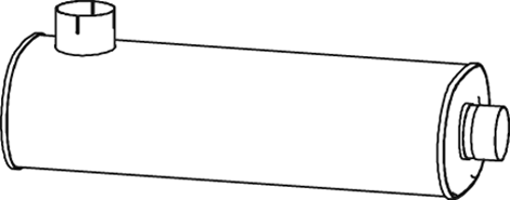 Silenciador central/posterior DINEX 28410