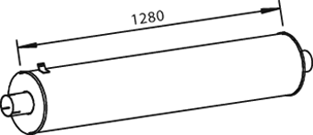 Silenciador central/posterior DINEX 28440