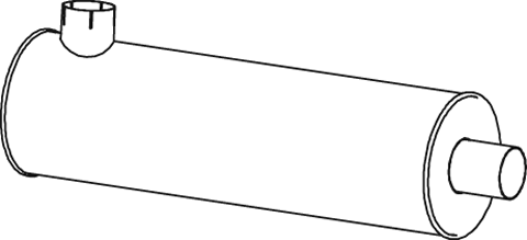 Silenciador central/posterior DINEX 28442