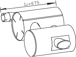 Silenciador posterior DINEX 28449