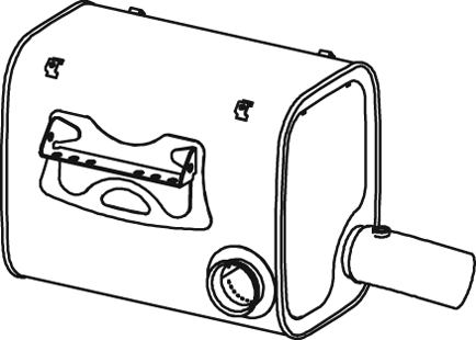 Silenciador central/posterior DINEX 28476