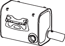 Silenciador central/posterior DINEX 28490