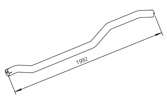 Tubo de escape DINEX 28688