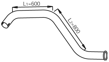 Tubo de escape DINEX 28699