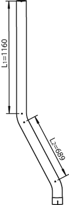 Tubo de escape DINEX 28730