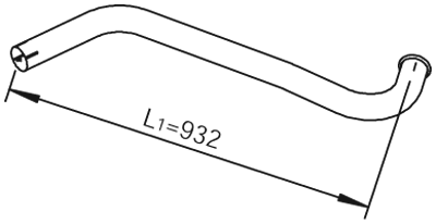 Tubo de escape DINEX 28749
