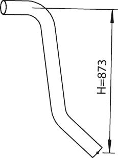 Tubo de escape DINEX 28772