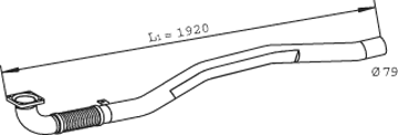 Tubo de escape DINEX 29015