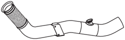 Tubo de escape DINEX 29098