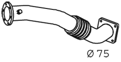 Tubo de escape DINEX 29147