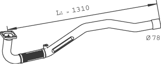 Tubo de escape DINEX 29174