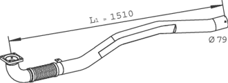 Tubo de escape DINEX 29240