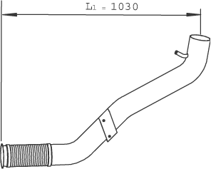 Tubo de escape DINEX 29243