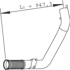 Tubo de escape DINEX 29265