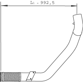 Tubo de escape DINEX 29266