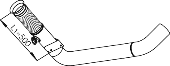 Tubo de escape DINEX 29295