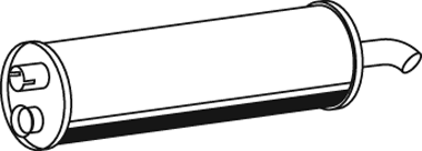 Silenciador central/posterior DINEX 29304