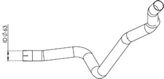 Tubo de escape DINEX 29641