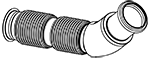 Tubo de escape DINEX 2AA003