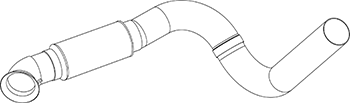 Tubo de escape DINEX 2KA016