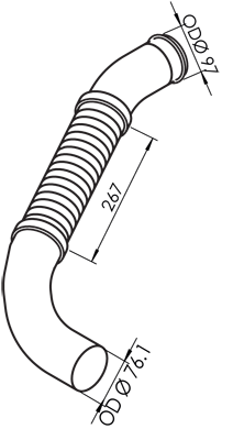 Tubo de escape DINEX 30135