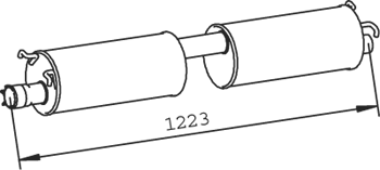silenciador del medio Ford TRANSIT Platform/Chassis