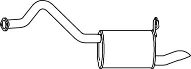 Silenciador central/posterior DINEX 38325